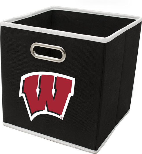 Franklin Sports NCAA College Team Fabric Storage Cubes Made to Fit Storage Bin Organizers (11x10.5x10.5)