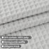 Cotton Blend Shower Curtain Honeycomb Waffle Weave, Grey Fabric Shower Curtains for Bathroom with Hotel Grade & Spa Style, Machine Washable - Lake Wanaka Gray, 72x72