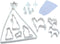 Fox Run Nativity Scene Cookie Cutter Bake Set and Icing Kit for Christmas Gingerbread, 21-Piece, Metallic