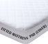 Full Mattress Pad Cover Fitted - Full Bed Mattress Cover Size 54x75 inches Stretches to 16 Deep Pocket- Fitted Quilted Sheet for Full Mattress , White