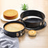 Springform Baking Pan With Grips Springform Pan Set Nonstick and Leak-proof 4 Pieces (4 Inch/7 Inch/9 Inch/10 Inch Available) Cake Pan/Springform Cake Tin/Cheesecake Pan Set with Removable Bottom