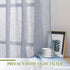 NICETOWN Linen Blend Semi Sheer Window Curtains W52 x L45, Silver Grommet Semitransparent Drapes Balance Light & Privacy for Living Room/Bedroom, 104" W Total 2 PCs, 45" L, Sea Mist