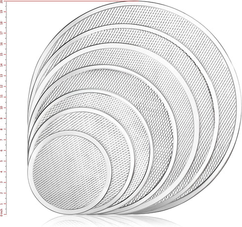 New Star Foodservice 50967 Restaurant-Grade Aluminum Pizza Baking Screen, Seamless, 14-Inch, Pack of 6