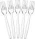 Plasticpro Clear Plastic Forks Disposable Cutlery Utensils 300 Count