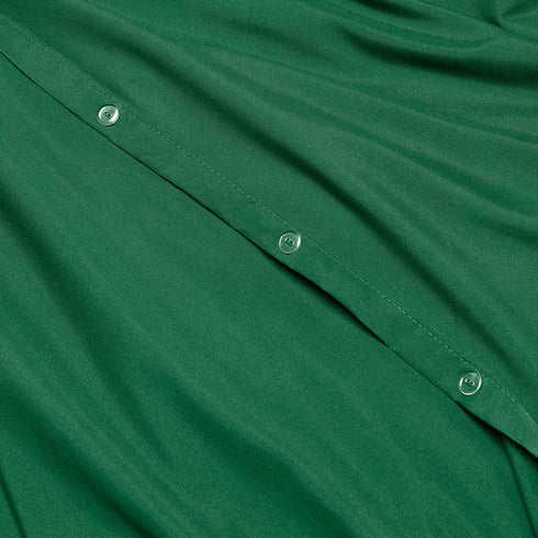 Nestl Dark Green Duvet Cover Full Size - Soft Full Size Duvet Cover Set, 3 Piece Double Brushed Duvet Cover with Button Closure, 1 Full Duvet Cover 80x90 inches and 2 Pillow Shams