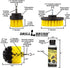 Grout Cleaner Drill Brush Attachment Set - Drill Brush Power Scrubber Drill Brush - Tile and Grout Cleaner Brush Attachment for Power Drill - Includes 4oz Drill Tergent Cleaner by Drillbrush