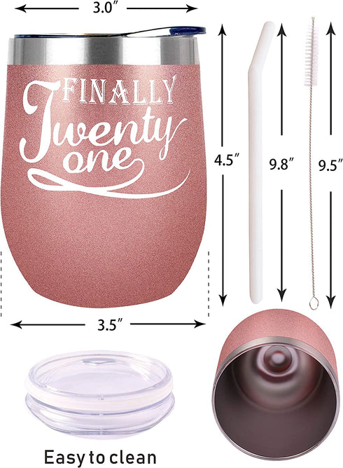 21st Birthday Gifts for Women, 21st Birthday Decorations for Women, Turning 21 Gifts for Women, 21 Birthday Tumbler, 21st Birthday, 21st Birthday Gifts, 21 and Fabulous Gifts for Women
