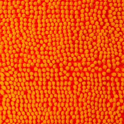 Orange Bath Rugs Bathroom Mats and Rugs Non Slip Ultra Soft Chenille Rug/Bathmat/Toilet Mat/Toilet Rug/Shower Rug Washable Rug Super Absorbent Throw Rug 19.7 x 31.5 Inch