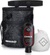 SURVIVOR Chalk Bag + Refillable Chalk Ball + Liquid Chalk - Draw String & 2 Zippered Pockets - Black Chalk Bag for Rock Climbing, Bouldering, Weightlifting with Hand Chalk Accessories for Extra Grip