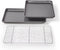 Chicago Metallic Professional Non-Stick Cookie/Jelly-Roll Pan Set with Cooling Rack, 17-Inch-by-12.25-Inch