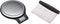 Amazon Basics Stainless Steel Digital Kitchen Scale with LCD Display, Batteries Included & Bowl Scraper/Chopper Stainless Steel