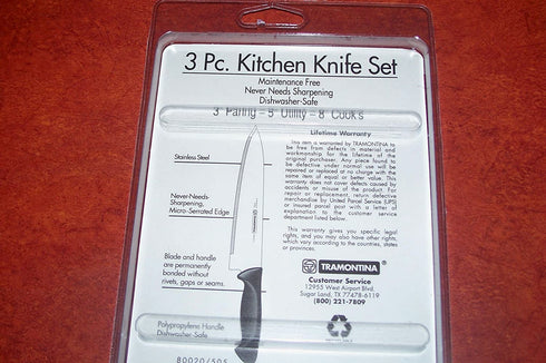 Tramontina MfrP Knife Set 3PC DIAMONT MfrPartNo 80020/505