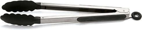 Norpro 12-Inch Grip-EZ Tongs, 12 Inch, Silver