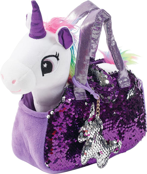 Little Jupiter Plush Pet Set with Purse - Unicorn Toys - Unicorn Stuffed Animal - Unicorn Gift for Girls - Unicorns (White Unicorn) Age 4 - 5 - 6 - 7 yrs