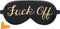 Coucoland Funny Silk Satin Sleeping Eye Mask Eye Cover for Sleep Adjustable Head Straps with Two Ear Plugs (Gold)