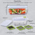 Brieftons QuickPush Food Chopper: Strongest & 200% More Container Capacity, 30% Heavier Duty, Kitchen Vegetable Fruit Dicer, Onion Tomato Potato Fries Cutter, with 3 Dicing Blades & Keep-Fresh Lid