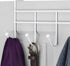 Whitmor Over the Door 6 Hook Rack White
