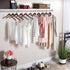 High-Grade Wooden Shirt Hangers with Rubber Grips (10 Pack) Smooth & Durable Wood Hangers with Grips Non Slip - Slim & Sleek Space Saving Hangers with Notches & 360 Hook - Ideal for Camisoles, Rompers