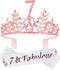 7th Birthday Gifts for Girls,7th Birthday Tiara and Sash,7 Fabulous Sash and Crystal Tiara,7th Birthday Decorations for Girls,7th Birthday Party Supplies,Happy 7th Birthday,7th Birthday Crown
