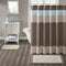 Madison Park Amherst Bathroom Rugs Room D©cor 100% Cotton Tufted Ultra Soft Non-Slip, Absorbent Quick Dry Bathtub Mats, 20x30, Brown/Blue