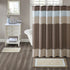 Madison Park Amherst Bathroom Rugs Room D©cor 100% Cotton Tufted Ultra Soft Non-Slip, Absorbent Quick Dry Bathtub Mats, 20x30, Brown/Blue