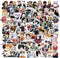100 Pcs Anime Mixed Stickers, Classic Anime Stickers for Kids Teens Waterproof Vinyl Stickers for Water Bottles Laptop Computer Skateboard Notebook Decals