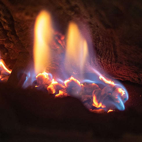 Natural Glo Glowing Embers for Gas Fireplace | Mineral Wool Gas Log Embers to Enhance Gas Fireplaces. Rock Wool Fake Coals for Gas Fireplaces | Embers Glowing for Use with Gas Fireplace Logs