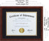 ELSKER&HOME 8.5x11 Certificate Frame - Classic Coffee Color Frame - Displays Diploma 8.5x11 Inch with Mat - 11x14 Inch Without Mat - For Document/Photo(One Pack - Matte Black with Gold Rim)