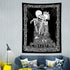 Skeleton Wall Tapestry for Bedroom,Black Skull Kissing Lovers Tapestry Wall Hanging,Romantic Tarot Tapestry for Room, Living Room Dorm Decoration?82.7" x 59.1"