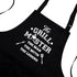 Savvy Designs BBQ Aprons for Men Cooking Kitchen Funny Apron - The Grill Master, The Man The Myth The Legend - Adjustable, Black with Pockets