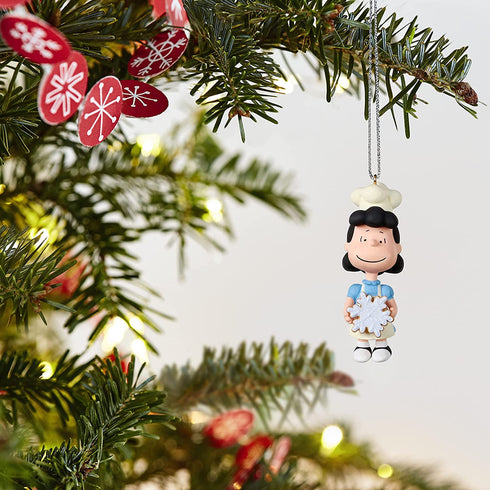 Hallmark Keepsake 0.98" Miniature Christmas Ornament 2021, The Peanuts Gang Baker Lucy, Mini