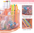 Rose Gold Mesh Desk Organizer, Varhomax Pen Holder Desktop Storage Caddy, Rotating 360-Degree Pencil Holder for Home Office Multi-Functional 4 Compartments Large Storage Capacity