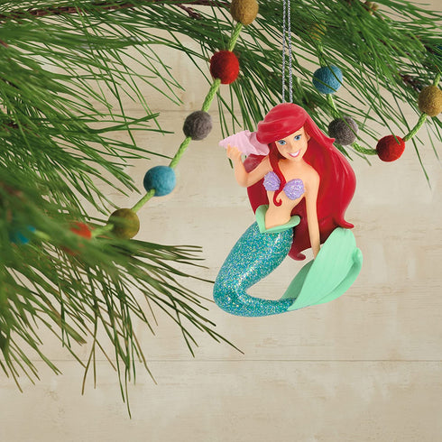 Hallmark Christmas Ornaments, Disney The Little Mermaid Ariel With Seashell Ornament