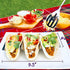6 Pack Jumbo Taco Holder Stands - Stainless Steel Taco Racks - Metal Taco Trays - Restaurant Grade Stainless Steel for Fuller Sized Tacos - Oven and Dishwasher Safe - Soft and Hard Shell Taco Holders