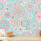 Fun Peel and Stick Wallpaper Cute Contact Paper Colorful Wallpaper Kitchen Contact Paper Decorative Self-Adhesive Wallpaper Removable Waterproof Easy to Clean Wall Covering Vinyl Rolls 17.7''x118''