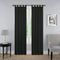 PAIRS TO GO Montana Modern Decorative Tab Top Window Curtains for Bedroom or Living Room (2 Panels), 30" x 63", Black