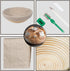 Banneton Bread Basket Sourdough Proofing Set Bread Bowl & Linen Liner Cloth + Lames Rattan Basket No Smell Bread Bag Included 10 Brotform for Homemade Bread