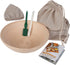 Banneton Bread Basket Sourdough Proofing Set Bread Bowl & Linen Liner Cloth + Lames Rattan Basket No Smell Bread Bag Included 10 Brotform for Homemade Bread