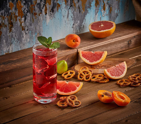 JoyJolt Faye Highball Glasses Set of 6 Tall Drinking Glasses. 13oz Cocktail Glass Set. Lead-Free Crystal Glassware. Bourbon or Whiskey Glass Cup, Bar, Iced Tea, Water, Mojito and Tom Collins Glasses