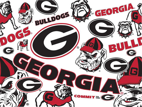 Tervis Made in USA Double Walled University of Georgia UGA Bulldogs Insulated Tumbler Cup Keeps Drinks Cold & Hot, 24oz Water Bottle, Primary Logo