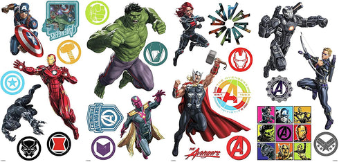 RoomMates RMK4289SCS Classic Avengers Peel and Stick Wall Decals