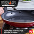 Red Volcano Textured Healthy Ceramic Nonstick Frying Pan/Skillet, 10"