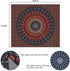 Mandala Tapestry Bohemian Hippie Tapestry Psychedelic Peacock Tapestry Wall Hanging Floral Brown Tapestry for Room(51.2 x 59.1 inches)