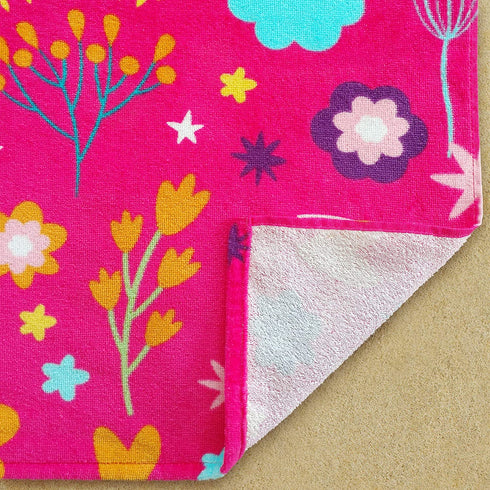Love Unicorn Beach Towel Pink Fantasy Rainbow 30 x 60 inches 100%Cotton Velour (30" x 60", Pink)
