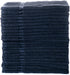 Simpli-Magic 79178 Cotton Hand Towels, 16"x27", 12 Pack, Black, Not Bleach Proof 12 Count