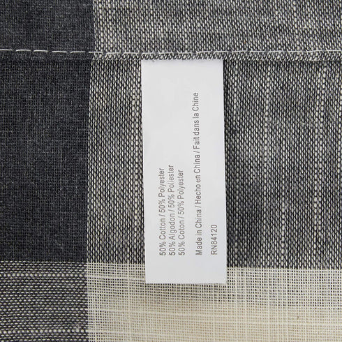 LORRAINE HOME FASHIONS, Gray, Courtyard Grommet Window Curtain Panel, 53" x 63"