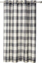 LORRAINE HOME FASHIONS, Gray, Courtyard Grommet Window Curtain Panel, 53" x 63"