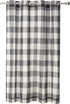 LORRAINE HOME FASHIONS, Gray, Courtyard Grommet Window Curtain Panel, 53" x 63"