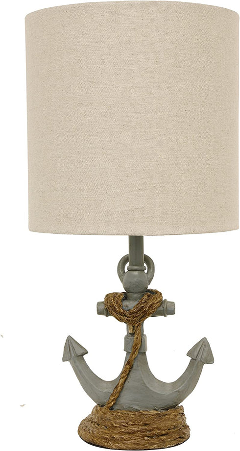 Décor Therapy TL15453 Table Lamp, Antique Iced Blue