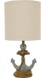 Décor Therapy TL15453 Table Lamp, Antique Iced Blue